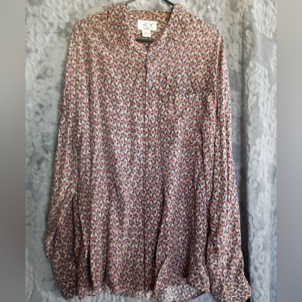 Chiamare 100% Silk Button-Down Shirt